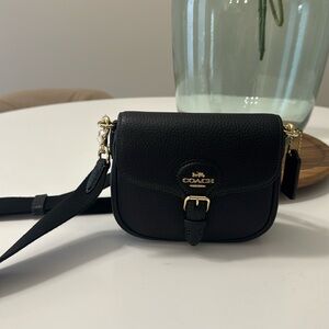 Small black coach cross body bag!